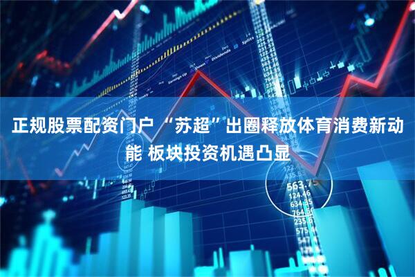 正规股票配资门户 “苏超”出圈释放体育消费新动能 板块投资机遇凸显