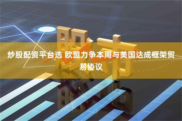 炒股配资平台选 欧盟力争本周与美国达成框架贸易协议